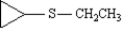 The correct name for the following compound is cyclopropyl ethyl thiol.  