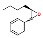 What is the IUPAC name of the following compound? ​   A)  trans-2-butyl-3-phenyloxirane B)  cis-2-butyl-3-phenyloxirane C)  trans-3-butyl-2-phenyloxirane D)  cis-3-butyl-2-phenyloxirane