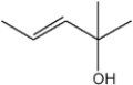 What is the IUPAC name of the following compound?   A)  (E) -2-methyl-3-penten-2-ol B)  (Z) -2-methyl-3-penten-2-ol C)  (E) -4-methyl-2-penten-4-ol D)  (Z) -2-methyl-4-penten-2-ol