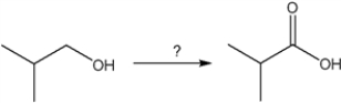 What is the best choice of reagent to achieve the following transformation?   A)  CrO<sub>3</sub> B)  NaOH C)  PCC D)  HIO<sub>4</sub>