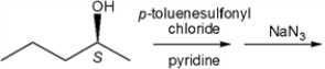 What is the major organic product obtained from the following sequence of reactions?   A)  (±) -2-azidopentane B)  (R) -2-azidopentane C)  (S) -2-azidopentane D)  (S) -2-pentyl tosylate