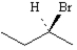 The structure of (S)-2-bromobutane is given below.  