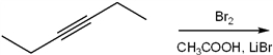 What is the major organic product obtained from the following reaction?   A)  (E)  3,4-dibromohexene B)  (Z)  3,4-dibromohexene C)  (E)  2,3-dibromohexene D)  (Z)  2,3-dibromobutene