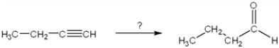 What is the best choice of reagent(s)  to perform the following transformation?   A)  H<sub>2</sub>/Lindlar catalyst B)  Na/NH<sub>3</sub> C)  (sia) <sub>2</sub>BH; followed by H<sub>2</sub>O<sub>2</sub>, NaOH D)  BH<sub>3</sub>; followed by H<sub>2</sub>O<sub>2</sub>, NaOH