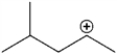 What type of carbocation is shown?   A)  primary B)  secondary C)  tertiary D)  quaternary