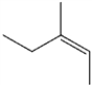 What is the IUPAC name of the following compound?   A)  (E) -3-methyl-3-pentene B)  (Z) -3-methyl-3-pentene C)  (E) -3-methyl-2-pentene D)  (Z) -3-methyl-2-pentene