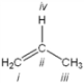 Which atom in the following structure is preferentially protonated by a strong acid?   A)  i B)  ii C)  iii D)  iv