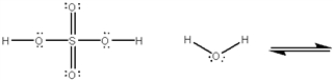 Use curved arrows to show the movement of pairs of electrons in the following acid-base reaction and show the structures of the conjugate acid and conjugate base.  