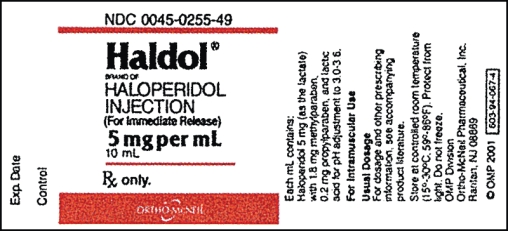 Calculate the amount to be given using the labels and orders provided.  Prove the answers.   -Ordered: Haldol 4 mg IM HS prn for a patient with agitation.   a. Estimated dose: b. How many mL will you prepare?