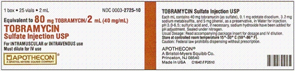 Calculate the amount to be given using the labels and orders provided.  Prove the answers.   -Ordered: Tobramycin 70 mg IM q8h for a patient with an infection.   a. Estimated dose: b. How many mL will you prepare to the nearest tenth of an mL?