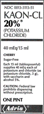  Solve the following problems. Determine whether they are one-step or two-step problems. Move decimals for metric conversions. Estimate your answers. Will you give more or less of what is on hand? Prove your work.  -Ordered: KAON-CL 20% (potassium chloride) solution 10 mEq po daily for a patient taking a diuretic.   How many mL will you prepare to the nearest tenth of an mL?