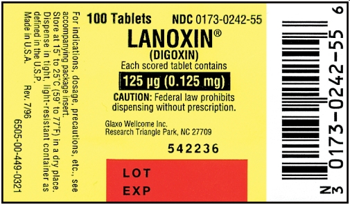 Ordered: Lanoxin 62.5 mcg po stat for a child with heart failure. How many tablet(s) will you give?  