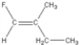 Which of the following is a geometric isomer of the structure given below?   A)    B)    C)    D)    E)   