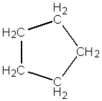 What is the name of the given compound?    A)  Pentanol B)  Cyclopentane C)  Cyclohexane D)  Cyclopentene E)  1,5-pentane