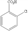 What is the name of the following benzene derivative?   A)  1-chlorobenzoic acid B)  5-chloroanaline C)  1-acetate-1-chlorobenzene D)  5-chlorobenzoic acid E)  1,3-chlorocarboxylic benzene