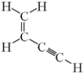 How many sigma (σ)  bonds and pi (π)  bonds are present in the given molecule?   A)  Seven σ and three π B)  Seven σ and two π C)  Five σ and five π D)  Five σ and three π E)  Five σ and two π