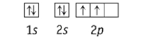 Which element has the following ground state electron configuration?   A)  Be B)  O C)  Li D)  Si E)  N