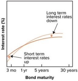 The graph below shows what happens when the Fed implements:   A) operation twist. B) credit easing. C) quantitative easing. D) precommitment policies.