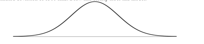 Owners of a minor league baseball team believe that a Normal model is useful in projecting the number of fans who will attend home games.They use a mean of 8500 fans and a standard deviation of 1500 fans.Draw and clearly label this model.   
