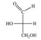 Which enantiomer of glyceraldehyde is represented in the following structure?   A) L-glyceraldehyde B) α-glyceraldehyde C) β-glyceraldehyde D) D-glyceraldehyde E) It is impossible to determine from the structure alone.