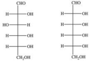 The Fischer projections of two monosaccharides are shown below.What is the relationship between the two monosaccharides?   A) enantiomers B) diastereomers C) structural isomers D) meso isomers E) cis-trans isomers
