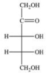 The Fischer projection for the monosaccharide ribulose is shown below.How may this monosaccharide be appropriately classified?   A) ketotetrose B) ketopentose C) aldotriose D) aldopentose E) ketotriose