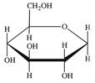 Gentobiose, a rare disaccharide found in saffron, produces two identical monosaccharides when it undergoes hydrolysis.What is the structure of the monosaccharide hydrolysis product?   A)    B)    C)    D)    <sup>E.</sup> None of these are correct.