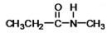 What compound is produced by the reduction of the amide shown below?   A) ammonia B) ethylmethylamine C) methylpropylamine D) methylamine E) butylamine