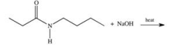 What product is formed when the amide below is hydrolyzed by a strong base?   A)    B)    C)    D)    E)   