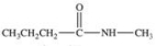 N-Methylformamide is an organic compound used to kill insect larvae in cereal and dried fruit.What is its structure? A)    B)    C)    D)    E)   