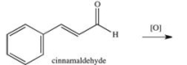 What product is formed when cinnamaldehyde is oxidized?   A)    B)    C)    D)    E)   
