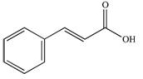 What product is formed when cinnamaldehyde is oxidized?   A)    B)    C)    D)    E)   