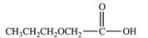 Hydrolysis of an ester produced the two organic products shown.What is the structure of the original ester?   A)    B)    C)    D)    E)   