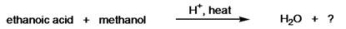 What is the IUPAC name for the missing product in the following equation?   A) methyl ethyl ketone B) ethyl methanoate C) 2-propanone D) 3-propanone E) methyl ethanoate