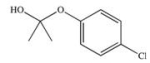 The drug Clofibrate is used to lower blood triglycerides and cholesterol.It can be made in an esterification reaction between a carboxylic acid and an alcohol.Which of the structures below represents the alcohol required for its synthesis?   A)    B)    C)    D)    E)   