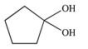 A cyclic ester (lactone)  is formed when a carboxylic acid reacts with an alcohol functional group that is present in the same molecule.Which structure represents the lactone formed in the reaction below?   A)    B)    C)    D)    E)   