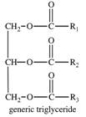 The base-catalyzed hydrolysis of a triglyceride produces which of the following?   A) soap B) polymers such as polyesters C) acid anhydrides D) glycerol and carboxylate salts E) soap, glycerol, and carboxylate salts