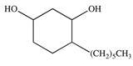 Hexylresorcinol is listed as an active ingredient in some mouthwashes and throat lozenges.The IUPAC name for hexylresorcinol is 4-hexyl-3-hydroxyphenol.Which of the following is its structure? A)    B)    C)    D)    E)   