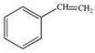 Dehydration of the alcohol shown below produces styrene, an important starting material in the polymer and plastics industry.What is the structure of styrene?   A)    B)    C)    D)    E)   