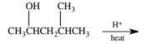 Zaitsev's rule can be used to predict the major alkene product in a dehydration reaction.Which of the following alkenes would be the major product of the dehydration reaction shown below?   A)    B)    C)    D)    E) All are equally likely.