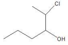 What is the IUPAC name for the following alcohol?   A) 5-chloro-4-hexanol B) 2-chloro-3-hexanol C) 1-ethylchloro-butanol D) 3-chloro-4-butanol E) 1-chloro-1-methyl-2-pentanol