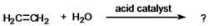What is the structure of the product of the following reaction?   A) CH<sub>3</sub>CH<sub>2</sub>O B) CH<sub>3</sub>CH<sub>3</sub> C) CH<sub>3</sub>CH<sub>2</sub>OH D) HOCH<sub>2</sub>CH<sub>2</sub>OH E) None of the choices are correct.