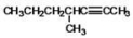 What is the IUPAC name of the following compound?   A) 4-methyl-2-heptyne B) 4-methyl-5-heptyne C) 4-ethyl-4-methylbutane D) 4-propyl-2-pentyne E) 2-propyl-3-butyne