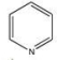 Pyridine, shown below, is a heterocyclic aromatic compound.   