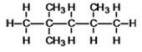 What is the IUPAC name of the following compound?   A) 2,4,4-trimethylpentane B) 2,2,4-octane C) 2,2,4-trimethylpentane D) trimethylpentane E) None of the choices are correct.