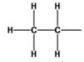 What is the name of the alkyl group represented by the structure below?   A) acetyl B) dimethyl C) propyl D) ethanyl E) ethyl
