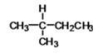 What is the IUPAC name of the following compound?   A) 2,2-dimethylpropane B) 2-methylbutane C) dimethylbutane D) 2-hydro-2-methylbutane E) isopropylethane
