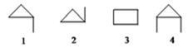 Of the structures shown, which are related as constitutional isomers?   A) 1 and 3 B) 2 and 3 C) 3 and 4 D) Both 1 and 3 and 2 and 3 are correct. E) 1 and 3, 2 and 3, and 3 and 4 are all related.