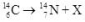 What is the complete nuclear symbol for X in the equation for radioactive decay shown below?   A)    B)    C)    D)    E) None of the choices are correct.