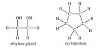 Ethylene glycol molecules have a greater attraction for cyclopentane molecules than for each other.  <div style=padding-top: 35px> 